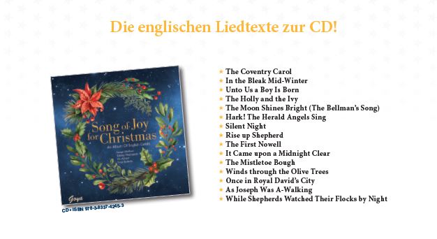 Das Bild zeigt eine Liste der Lieder auf der CD.